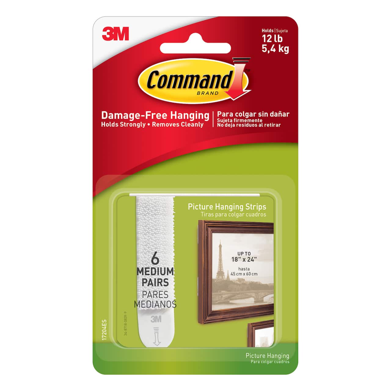 3M Command™ Medium White Picture Hanging Strips, 6ct.